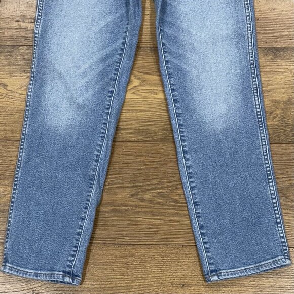 Madewell Jeans Womens 26 Stovepipe Euclid Wash Stretch Crop Medium Wash Straight - Picture 3 of 15